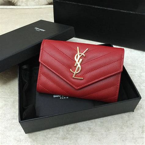 what kind of leather does ysl use|ysl small wallet for women.